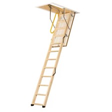 EnviroFold 2.8m Timber Folding Loft Ladder 150kg EN14975 Insulated Trapdoor