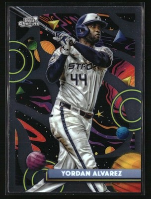 2025 Topps Chrome Cosmic Yordan Alvarez #112 Houston Astros