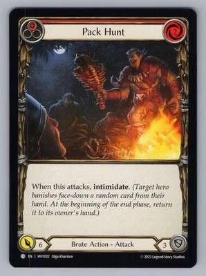 PACK HUNT (RED) HVY032 C FLESH AND BLOOD NM OLGA KHARITON
