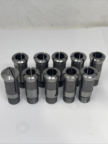 S&M TD25 Carbide Bushing Collets, .101 To .774”, Set Lot Of (10)