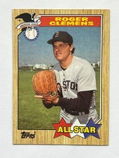 1987 Topps - All-Star Roger Clemens #614 Errors MINT
