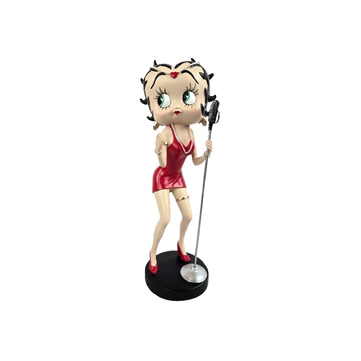 Statue Betty Boop chanteuse 36 cm figurine de collection style cabaret