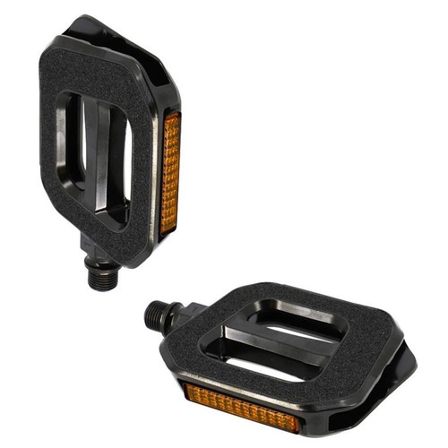 Paire De Pédales Vélo Ville Résine Monobloc Noir - Fixation 9/16 Pouce, Accessoire