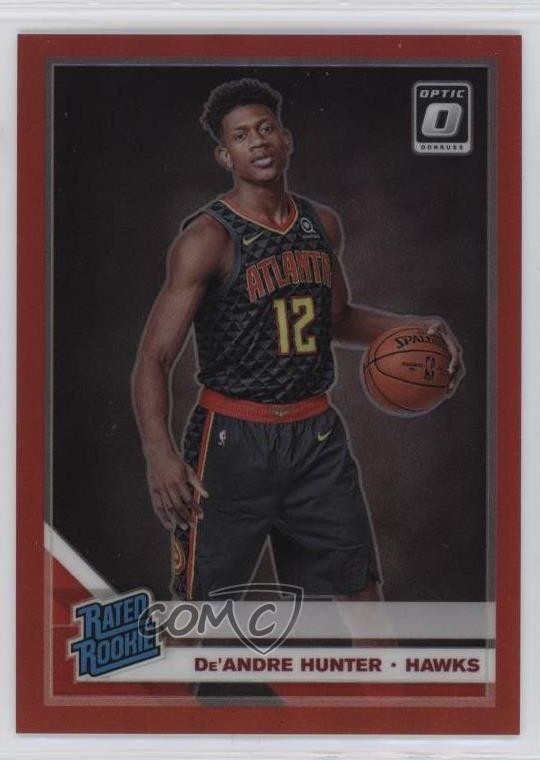 2019 Panini Donruss Optic Rated Rookie Red Prizm 69/99 De'Andre Hunter #198 5yi