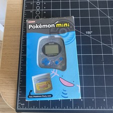 NINTENDO POKEMON MINI UNT + PARTY MINI CARTRIDGE 2001 MINT W/BOX