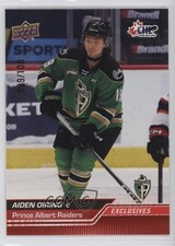 2023-24 Upper Deck CHL Exclusives 99/100 Aiden Oiring #282 0nr3