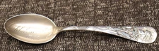 Vintage Oklahoma City Native American Chief Head Sterling Silver Souvenir Spoon
