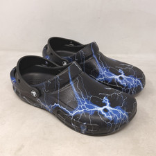 CROCS BISTRO GRAPHIC CLOG UNISEX BLACK GRAPHIC MEN'S 9 WOMEN'S 11