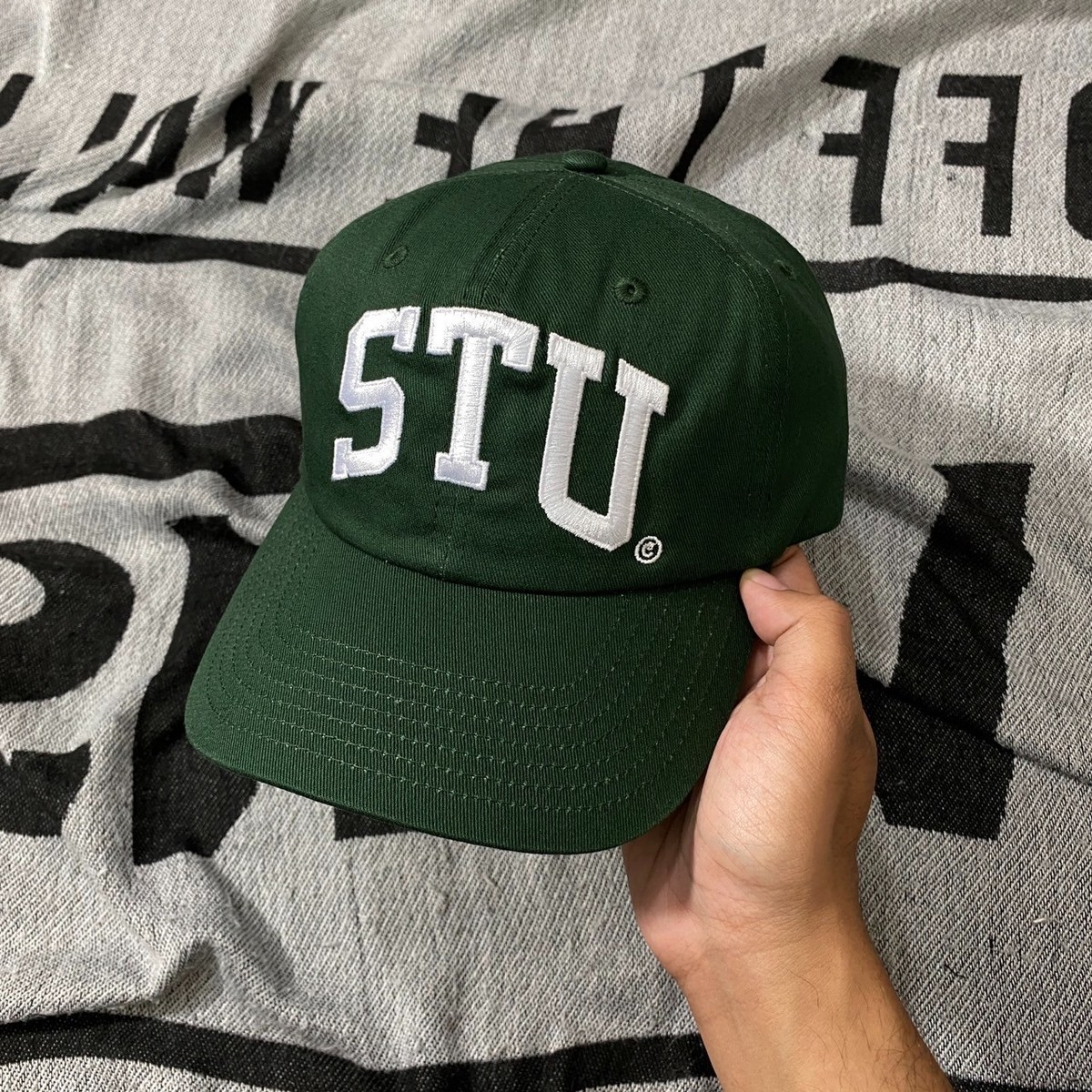 STUSSY STU ARCH STRAPBACK CAP HAT FOREST | eBay