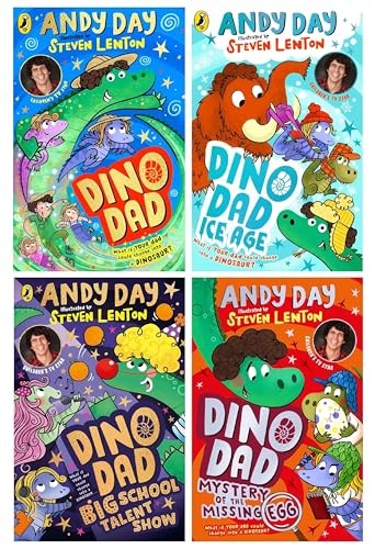 Dino Dad Series 4 Books Collection Set By Andy Day (Dino Dad, Ice Age, Mystery) - Image 5