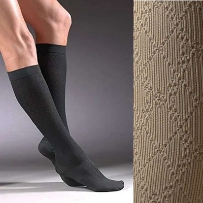 Activa Sheer Therapy Women's Pattern Style Dress Socks, Cross Hatch, 15-20 (Size