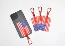 Universal Phone Grip Patch x3 Kit With Wrist strap & Neck Lanyard USA Original