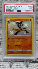 2019 POKEMON SUN & MOON LUCARIO-HOLO HIDDEN FATES #SV22 - PSA 9 MINT on eBay
