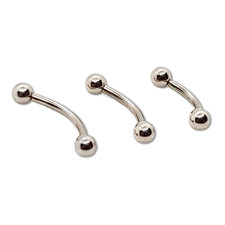 Curved Bar Piercing Titanium Dydoe Lorum Bridge Nipple Lip Inverse Lobe Intimate