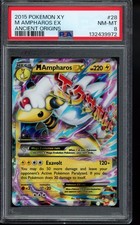 PSA 8 2015 M Ampharos EX 28/98 XY - Ancient Origins Holo Pokemon on eBay