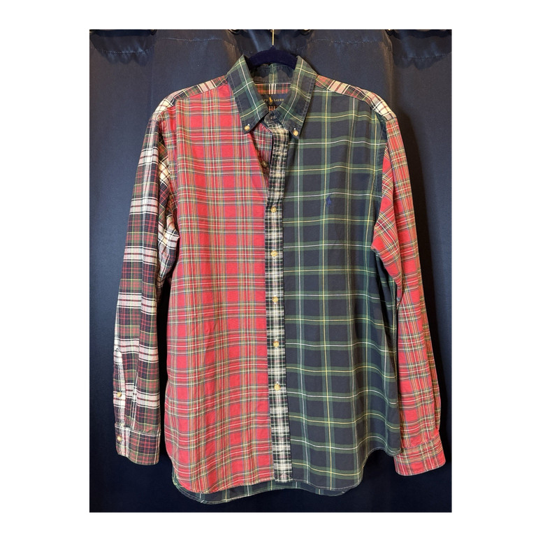 Polo Ralph Lauren Performance Plaid Button-Down Long Sleeve Multicolor Shirt L