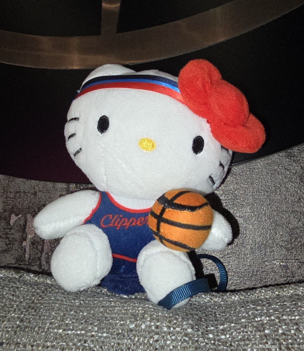 NEW Hello Kitty x LA Clippers PLUSH DOLL - RARE NBA Los Angeles