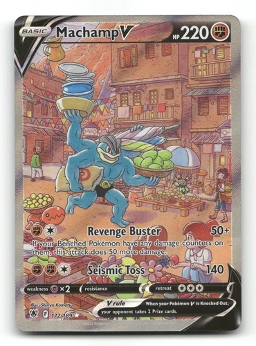 Machamp V 172/189 - Astral Radiance - Pokemon Card NM/M