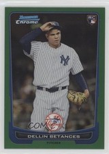 2012 Bowman Chrome Rack Pack Green Refractor Dellin Betances #57 3g3