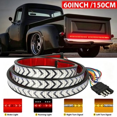 60Inch Truck Tailgate LED Light Bar Brake Reverse Turn Signal Stop Tail Strip US