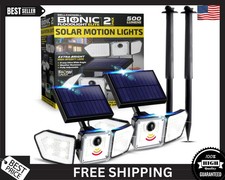 Bell+Howell Solar Lights for Outside, Solar Powered Outdoor Lights, Flood Lights