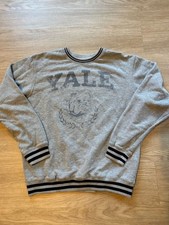VTG Yale University Men s XL Crewneck Sweatshirt Distressed Gray Bulldog Retro