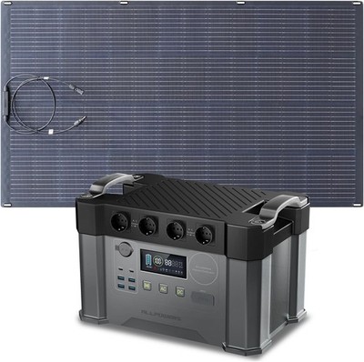 ALLPOWERS S2000 Tragbares Powerstation mit 200W Monokristalline ETFE Solarpanel