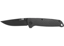 SOG SOG-13-11-01-43 Adventurer LB 3.5" Blade Blackout Lockback Folding Knife