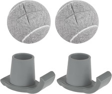 Tennis Balls for Walkers Pre Cut, Walker Skis Glides for Folding Walkers Grey-4
