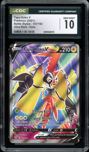 Tapu Koko V graded CGC 10 for sale on eBay