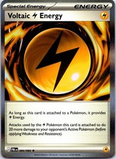 Voltaic Lightning Energy 084/084 Holo Rare Pitch Black Pokemon NM