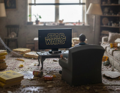 1:18 FLAT SCREEN TV SET CUSTOM 3D PRINT STAR WARS DIORAMA PROP  3.75 FIGURE