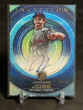 2022 Bowman Inception #PA-JJ Jackson Jobe Blue Foil Prospect Auto /99 Tigers