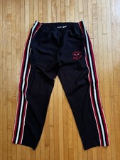 VTG 90s Chicago Bulls Pro Edge Tearaway WarmUp Stick/Snap Athletic Pants Sz.L