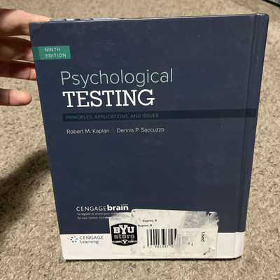 Psychological Testing: Principles, Applications, and Issues by