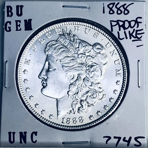1888 BU GEM MORGAN SILVER DOLLAR UNC MS+++ U.S. MINT RARE COIN 7745