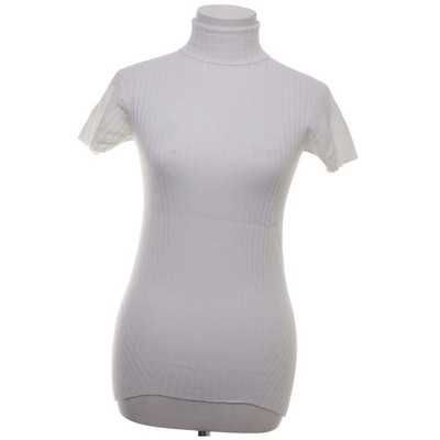 Siste's, Rollkragenpullover, Größe: M, Weiß, Polyamid/Polyester/Viskose #HBu