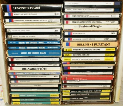 lot of 40 Opera Music CDs Set Collection Mozart, Weber, Verdi, Rossini, Bellini - Image 1 of 4