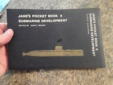 1976 JANES POCKET BOOK OF SUBMARINE DEVELOPME...