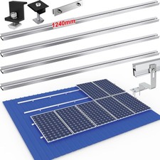 Solar Panel Mounting Bracket Kit Tile Roof Solar Panel Fixing 124CM Alu Profiles
