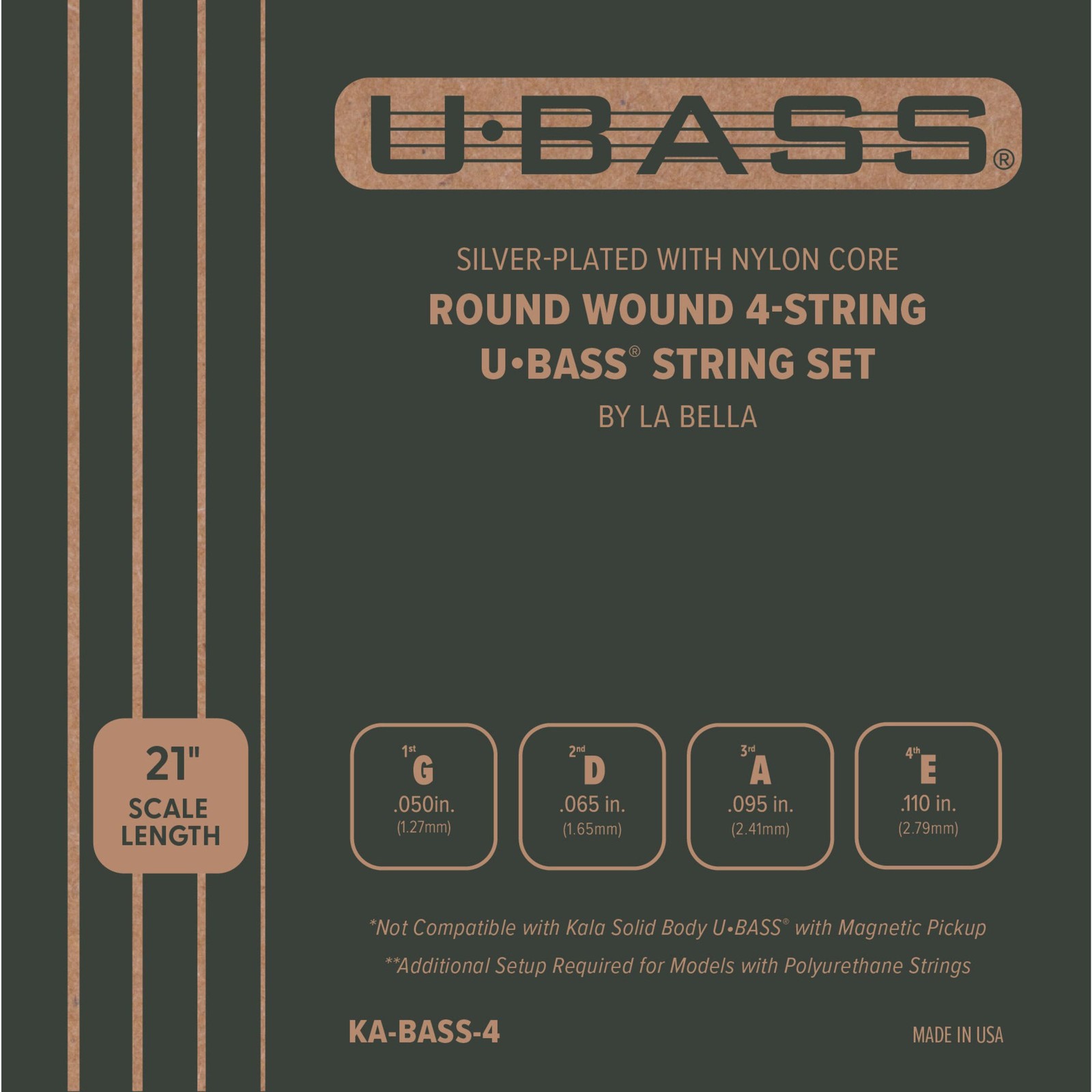 Kala KA-BASS-  4-  -    - Saitensatz  4-