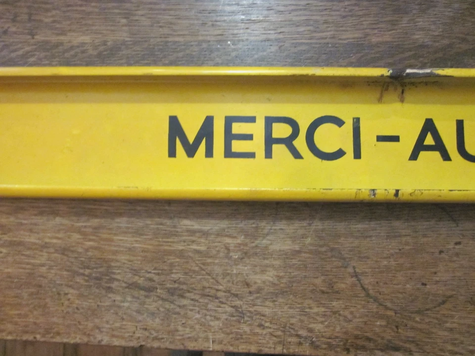 vintage PEPSI COLA Porcelain Door Push French Canadian Prenez Un Pepsi MERCI - Image 4 of 4