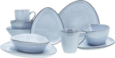 CreaTable Cloudy Skyblue 16635 Kombiservice 10 tlg. Geschirrset 2 Personen