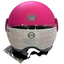 Casco Jet Sirio Matt Moto Scooter Omologato Ece Visiera Removibile (Rosa Tg.L)