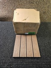 (QTY 10) NewTechWood US-QD-ZX-RW Deck Tiles 12" x 12" Composite Water Resistant