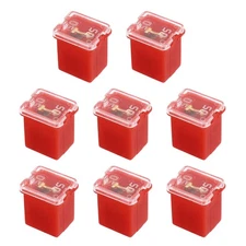8 Pcs Cartridge Fuse, 48VDC 50A Low Profile J Case Fuse for Car, Truck