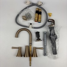 Moen 84023BZG Ronan Single-Handle Bathroom Sink Faucet with Drain Brushed Gold