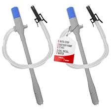 Battery Powered Transfer Siphon Hand Pump for Water Diesel Gas Easy Flow
