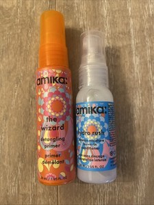 Amika The Wizard Detangling Primer + Hydro Rush 30ml/1fl.oz. Travel Size