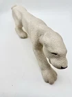 Vintage Royal Haeger Pottery White Textured Ceramic Stalking Panther 24”
